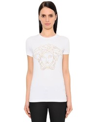 Versace Crystal Medusa Jersey T Shirt