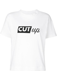 Sacai Cut Up Slogan T Shirt
