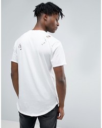ONLY & SONS Distressed T Shirt With Curved Hem