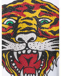 P.A.R.O.S.H. Embellished Tiger T Shirt