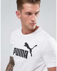 Puma Ess No1 T Shirt In White 83824102