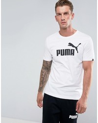 Puma Ess No1 T Shirt In White 83824102