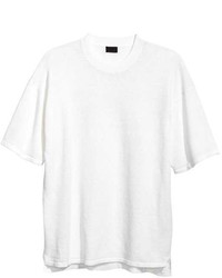 H&M Fine Knit Linen Blend T Shirt
