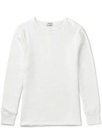 Acne Studios Finish Slim Fit Fleece Back Cotton Jersey T Shirt