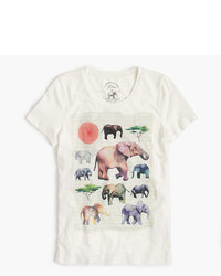 J.Crew For David Sheldrick Wildlife Trust Elephant T Shirt