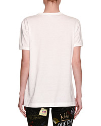 Dolce & Gabbana Have A Beautiful Life Cotton T Shirt White