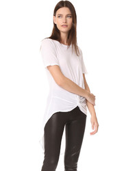 Enza Costa High Low Knotted Tee