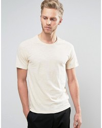 Selected Homme T Shirt With Raglan Sleeve In Slub Cotton