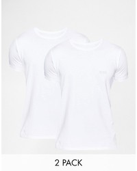 Hugo Boss Boss By 2 Pack Cotton Stretch T Shirt In Regular Fit