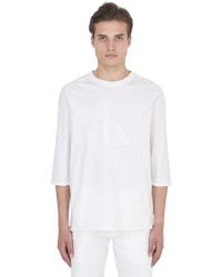 Calvin Klein Jeans Infinity White Jersey Baseball T Shirt