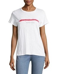 Rag & Bone Jean The Scratched Out Logo Cotton Tee