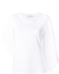 J.W.Anderson Jw Anderson Asymmetric Fluted Sleeves T Shirt