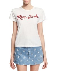 Marc Jacobs Lacquered Logo T Shirt Ivory