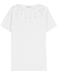 Closed Linen T Shirt With Cut Out Detail