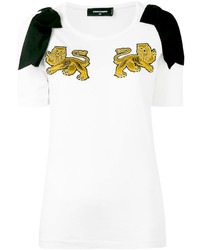 Dsquared2 Lion Embroidered T Shirt