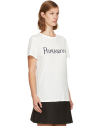 MAISON KITSUNE Maison Kitsun White Parisienne T Shirt