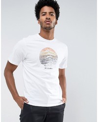 Columbia Mountain Sunset T Shirt In White