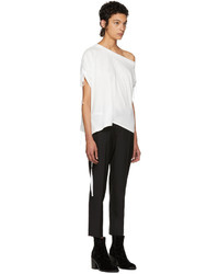 Ann Demeulemeester Off White Carrie Off The Shoulder T Shirt