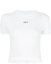 Off-White Cropped T Shirt
