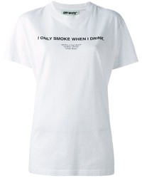 Off-White I Only Smoke When I Drink T Shirt