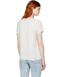 Helmut Lang Off White Strappy T Shirt