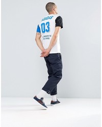 adidas Originals Boldpanel T Shirt In White Az1049