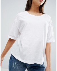 Asos Petite Petite T Shirt In Linen Mix Fabric