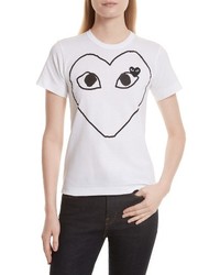 Comme des Garcons Play Outline Heart Tee