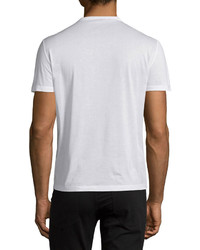 Burberry Prorsum Lace Pocket Short Sleeve T Shirt White