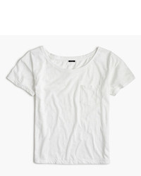 J.Crew Relaxed Boatneck T Shirt In Slub Cotton