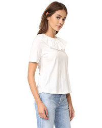 Sea Ruffle Collar Tee