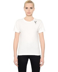Saint Laurent Scorpion Sl Cotton Jersey T Shirt