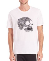 Markus Lupfer Sequined Skull Markus T Shirt