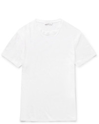 Sandro Slim Fit Slub Linen T Shirt