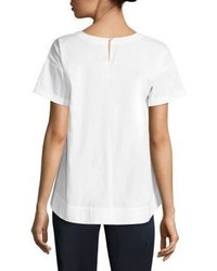 Eileen Fisher Solid Short Sleeve T Shirt