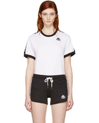 Kappa Ssense White And Black Authentic Vale T Shirt