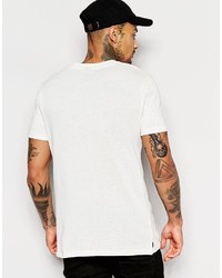 Asos T Shirt In Cotton Mesh In Off White