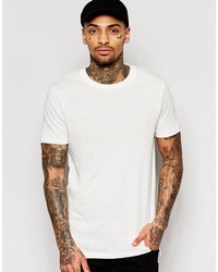 Asos T Shirt In Cotton Mesh In Off White