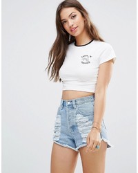 MinkPink Tacos And Tequila Crop T Shirt