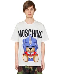 Moschino Transformer Bear Cotton Jersey T Shirt