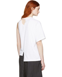 Facetasm White Asymmetry T Shirt