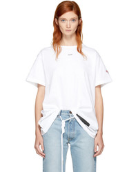 Off-White White Brushed Arrows T Shirt