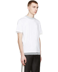 Kolor White Chiffon Insert T Shirt