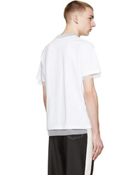 Kolor White Chiffon Insert T Shirt