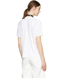 Carven White Choker T Shirt