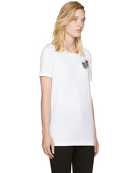 Dolce & Gabbana White Crown Designers T Shirt