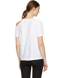 Helmut Lang White Deconstructed T Shirt