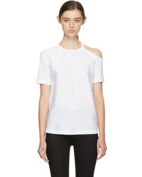 Helmut Lang White Deconstructed T Shirt