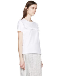 J.W.Anderson White Frill T Shirt