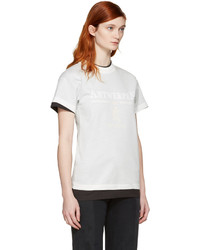 Vetements White Hanes Edition Fitted Double Antwerpen T Shirt